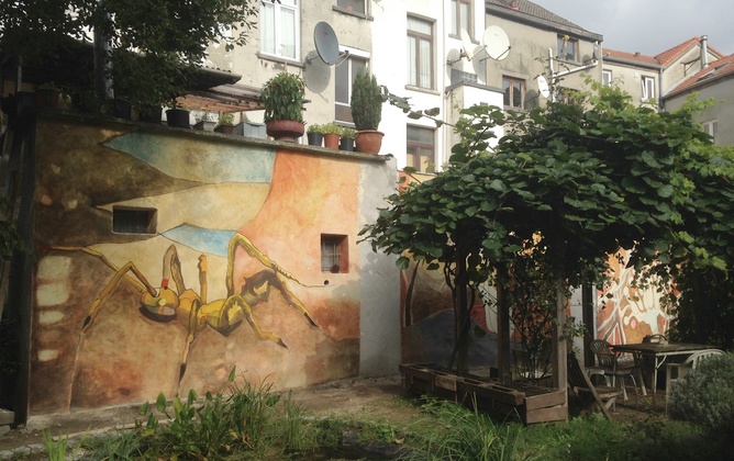 molenbeek fresque jardin urbain La rue asbl home page